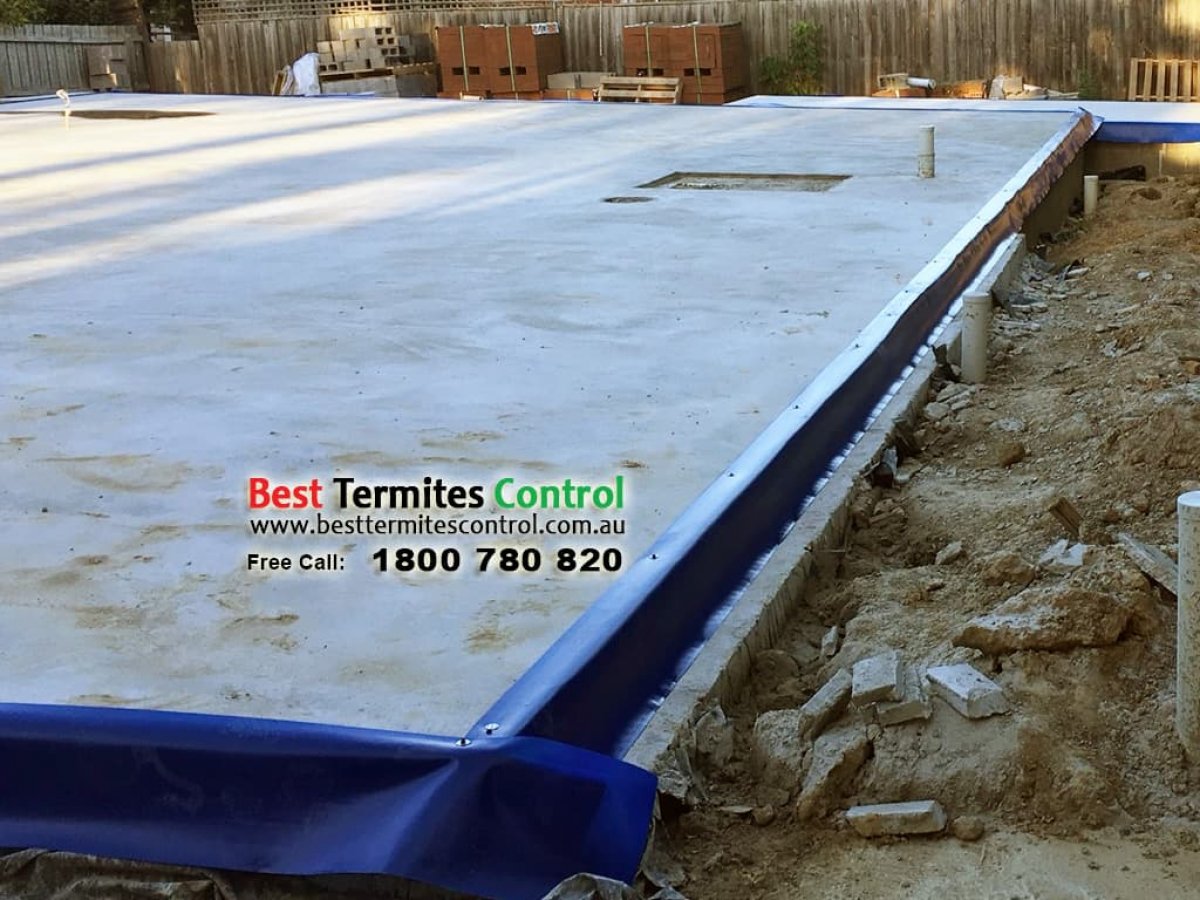 Termiticide Treated Sheeting System to Slab Perimeter in Box Hill