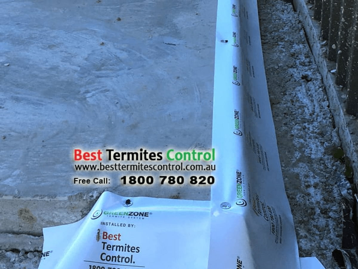 Termiticide Treated Sheeting System to Slab Perimeter in Mulgrave