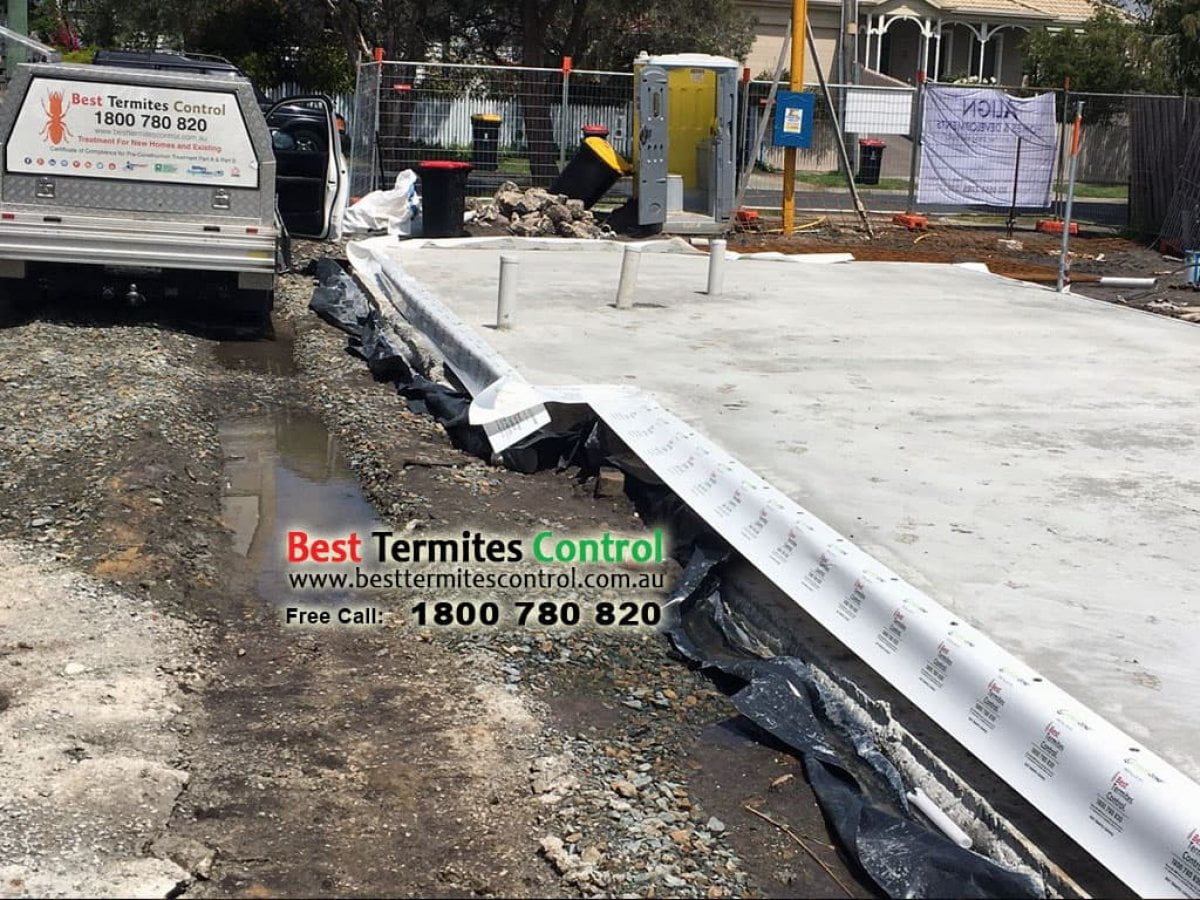 Termitticie Treated Sheeting System to Slab Perimeter in Boronia