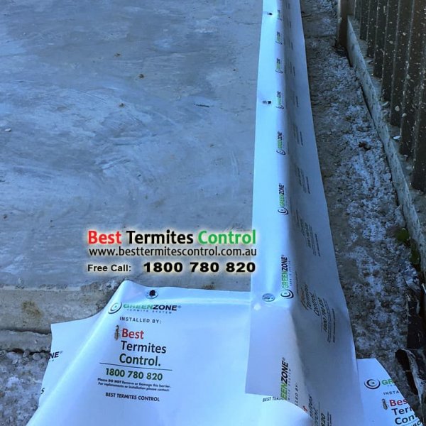 Termiticide Treated Sheeting System to Slab Perimeter in Mulgrave