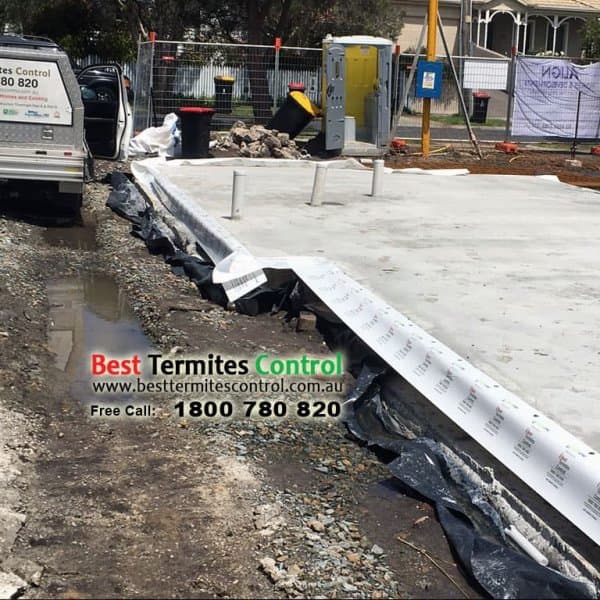Termitticie Treated Sheeting System to Slab Perimeter in Boronia