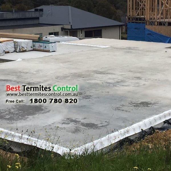 Termiticide Treated Sheeting System To Slab Perimeter in Plenty